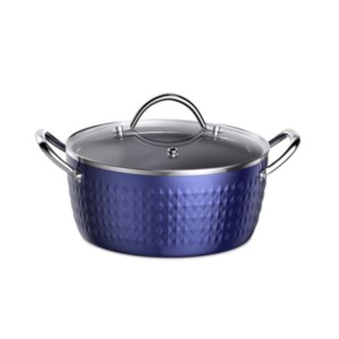 RAINBEAN 3.7 qt. Aluminum Alloy Nonstick Sauce Pan in Blue with Lid. View a larger version of this product image.