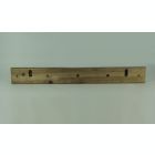 Alternate image 2 for VIP Home and Garden Distressed Wood Rustic Spools Wall Hook Rack