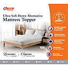 Alternate image 2 for Cheer Collection 180TC Down Alternative Mattress Topper - Assorted Sizes - King