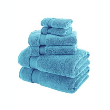 Classic Turkish Towels Genuine Cotton Soft Absorbent Luxury Becci 6 Piece Set With 2 Bath Towels, 2 Hand Towels, 2 Washcloths. View a larger version of this product image.