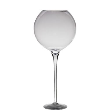 BIDK Home 39" Clear Contemporary Glenn Glass Vase Tabletop Decor - Large. View a larger version of this product image.