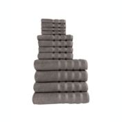 Classic Turkish Towels Genuine Cotton Soft Absorbent Antalya 12 Piece Set With 4 Bath Towels, 4 Hand Towels, 4 Washcloths