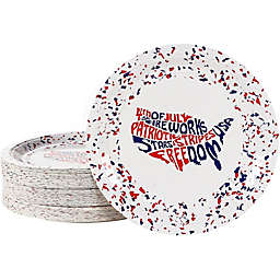 Blue Panda America Paper Plates, Patriotic Party Supplies for 4th of July (9 In, 80 Pack)