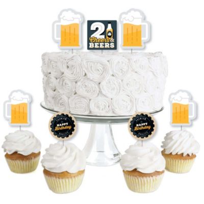 Big Dot Of Happiness Cheers And Beers To 21 Years - Dessert Cupcake ...