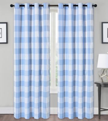 Red Blue Curtains Bed Bath Beyond, Red Checked Curtains 90×90