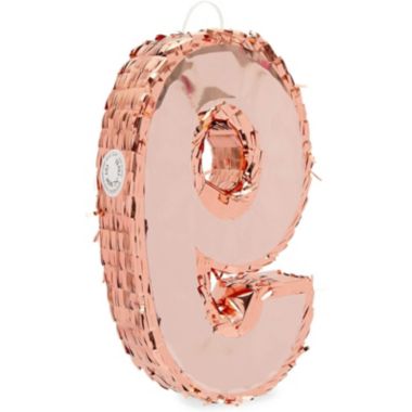 Sparkle And Bash Rose Gold Pinata For 9th Birthday Party Number 9 Small Bed Bath Beyond