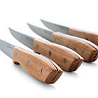 Alternate image 1 for Gibson Home Seward 4 Piece Stainless Steel Steak Knife Cutlery Set with Wood Handles