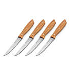Alternate image 3 for Gibson Home Seward 4 Piece Stainless Steel Steak Knife Cutlery Set with Wood Handles