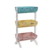 Nearly Natural 23" Three Shelf Farmhouse Multipurpose Stand/Planter