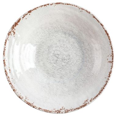 Laurie Gates Mauna 3 Piece Melamine Serving Bowl Set in White with Serving Utensils. View a larger version of this product image.