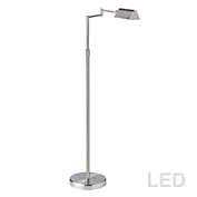 Dainolite Single Light Integrated LED Satin Nickel Floor Lamp