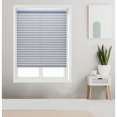 Linen Avenue Custom Cordless 20" W x 48" H Crystal Light FIltering Cellular Shade. View a larger version of this product image.