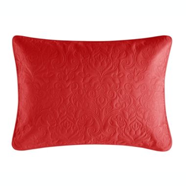 Chic Home Sachi Floral Scroll Pattern Design Bed In A Bag Quilt Set - Queen 90x90", Brick. View a larger version of this product image.