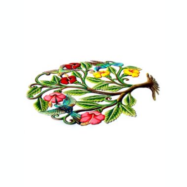 Global Crafts Multi Hummingbirds And Flowers Haitian Metal Drum Wall Art Miscellaneous. View a larger version of this product image.