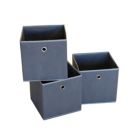 Alternate image 0 for Proman Products Contemporary Decorative Colonial Fabric Bins in Gray