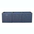 Alternate image 1 for Proman Products Contemporary Decorative Colonial Fabric Bins in Gray