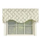 Alternate image 0 for RLF Home Granville Cornice Valance Mermaid Green. 3" Rod pocket, 50"W x 17"L
