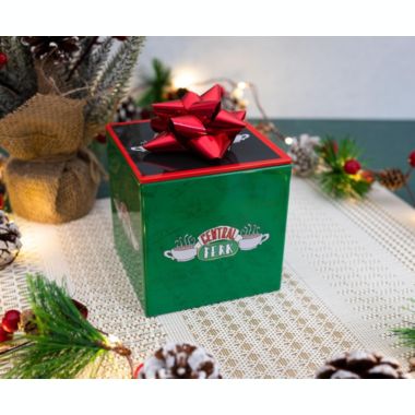 Friends Central Perk 4-Inch Tin Storage Box Cube Organizer with Lid   Basket Container, Cubby Cube Closet Organizer, Home Decor Playroom Accessories   Nostalgic Gifts And Collectibles. View a larger version of this product image.