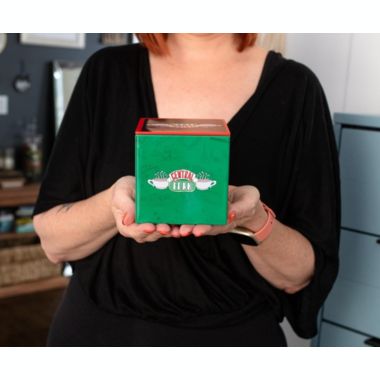 Friends Central Perk 4-Inch Tin Storage Box Cube Organizer with Lid   Basket Container, Cubby Cube Closet Organizer, Home Decor Playroom Accessories   Nostalgic Gifts And Collectibles. View a larger version of this product image.