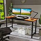 Alternate image 1 for Costway-CA 63 Inch Home Office Computer Desk with Heavy Duty Steel Frame