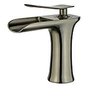 Bellaterra Home Logrono Single Handle Bathroom Vanity Faucet in Brushed Nickel