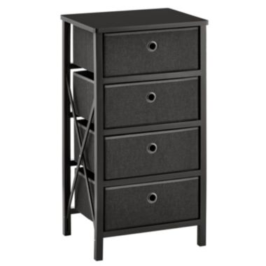 mDesign Foldable Fabric and Wood Dresser Storage Unit. View a larger version of this product image.