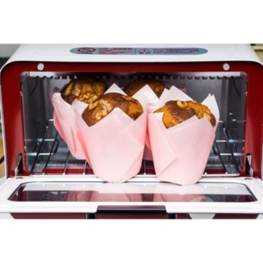 Juvale Tulip Cupcake Liners - 100-Pack Medium Baking Cups, Muffin Wrappers, Perfect for Birthday Parties, Weddings, Baby Showers, Bakeries, Catering, Restaurants, Baby Pink. View a larger version of this product image.