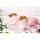 Alternate image 2 for Juvale Tulip Cupcake Liners - 100-Pack Medium Baking Cups, Muffin Wrappers, Perfect for Birthday Parties, Weddings, Baby Showers, Bakeries, Catering, Restaurants, Baby Pink