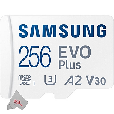 Samsung EVO Plus MicroSD 256GB, 130MBs Memory Card with Adapter. View a larger version of this product image.