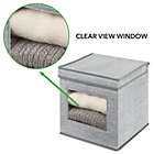 Alternate image 2 for mDesign Soft Fabric Closet Storage Organizer Box