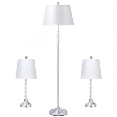 Hooya Imp.& Exp.  3-Piece Floor Lamp and Table Lamps Set. View a larger version of this product image.