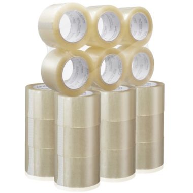 Sure-Max 24 Rolls Extra-Wide Shipping & Packing Tape (3" x 110 yard/330' each) - Moving & Adhesive Carton Sealing - 2.0mil Clear. View a larger version of this product image.