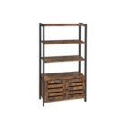 Alternate image 0 for BreeBe Industrial Rustic Brown Free Standing Storage Cabinet