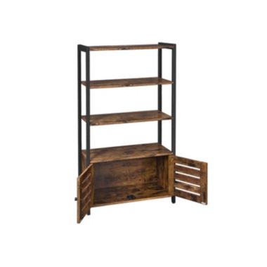 BreeBe Industrial Rustic Brown Free Standing Storage Cabinet. View a larger version of this product image.