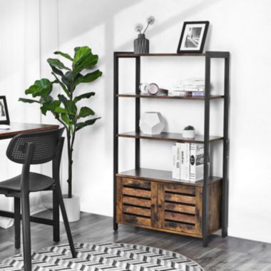 BreeBe Industrial Rustic Brown Free Standing Storage Cabinet. View a larger version of this product image.