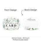 Alternate image 2 for Big Dot of Happiness Boho Botanical - Wish Card Greenery Party Activities - Shaped Advice Cards Game - Set of 20