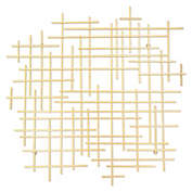 Cheungs Iquara Small Gold Abstract Metal Wall Art