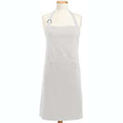 Contemporary Home Living 32&#39; x 28&#39; Cream White Colored Adjustable Chefs Apron with Pockets