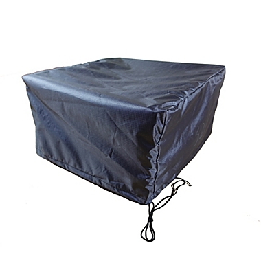 Summerset Shield Gold 2-Layer Polyester Fabric Outdoor Fire Table Cover - 56x36", Charcoal Grey. View a larger version of this product image.