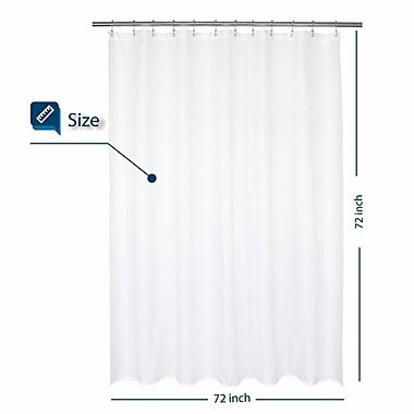 Fitnate 72x72in Mildew Resistant PEVA Shower Curtain. View a larger version of this product image.