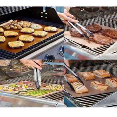 Kitcheniva Easy BBQ Grill Mat Copper Pad Non-Stick. View a larger version of this product image.