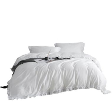 Dolce Mela Home Decorative Dm807T Twin Size 4 Piece Duvet Cover Set Ruffled Bedding 100% Cotton. View a larger version of this product image.