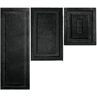 mDesign Microfiber Polyester Bathroom Spa Mat Rugs/Runner, Set of 3. View a larger version of this product image.