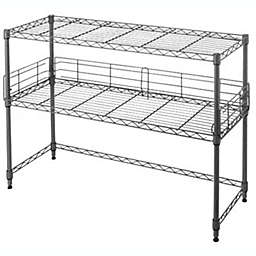 DormCo Suprima® Desktop Carbon Steel Bookshelf - Gray
