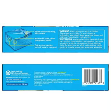 Ziploc Flexible Tote, Extra Large, 1CT. View a larger version of this product image.