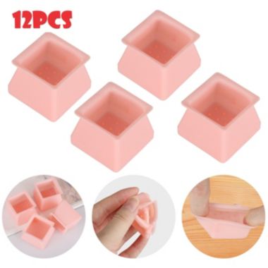 Kitcheniva 12PCS Square Silicone Chair Leg Caps Cover Pads Furniture Floor Protectors. View a larger version of this product image.