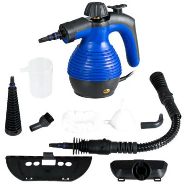 Slickblue 1050W Multi-Purpose Handheld Pressurized Steam Cleaner-Blue. View a larger version of this product image.