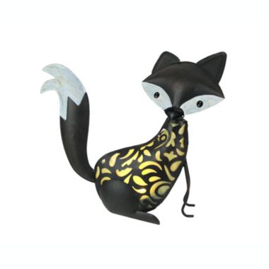 Things2Die4 Metal Fox LED Solar Garden Statue Accent Light Patio Decor Sculpture Yard Art. View a larger version of this product image.