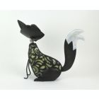 Alternate image 2 for Things2Die4 Metal Fox LED Solar Garden Statue Accent Light Patio Decor Sculpture Yard Art