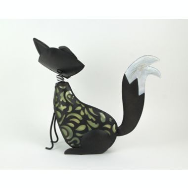 Things2Die4 Metal Fox LED Solar Garden Statue Accent Light Patio Decor Sculpture Yard Art. View a larger version of this product image.